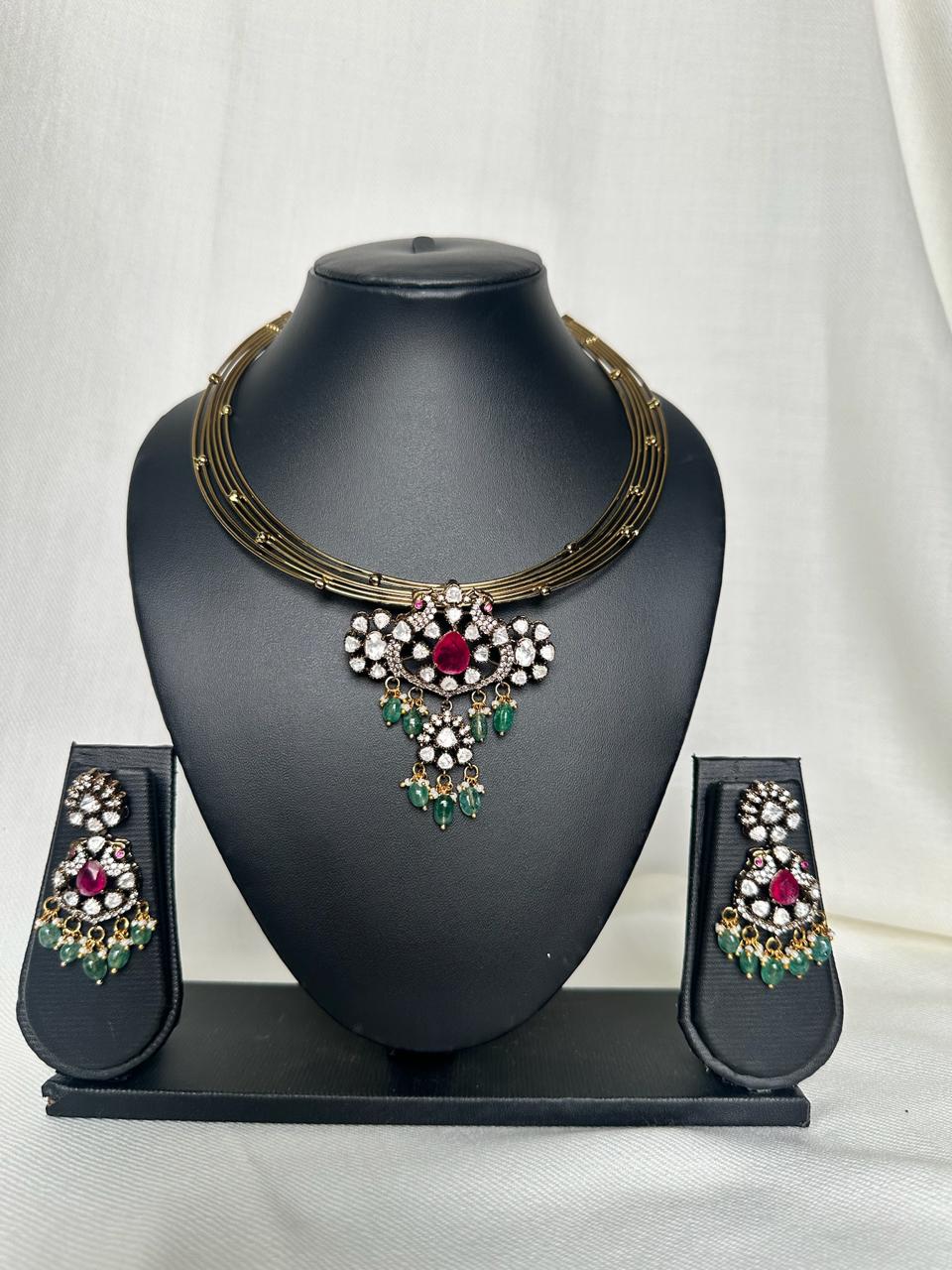 Necklace with ear rings